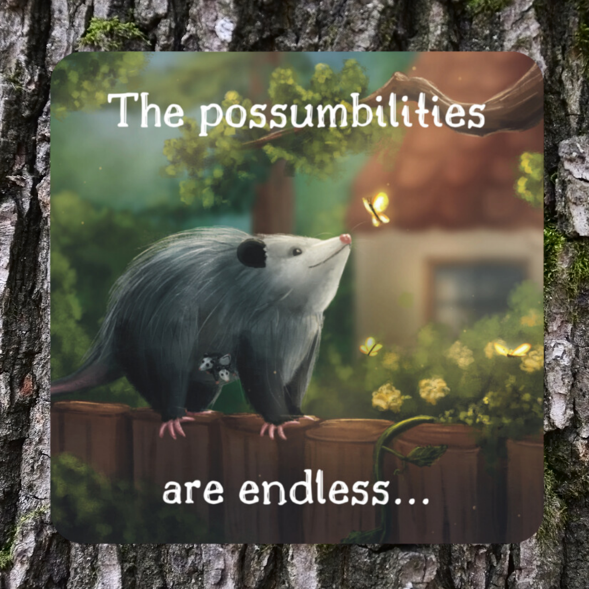 The Possumbilities are Endless Sticker - Durable Waterproof Vinyl