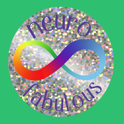 Neurofabulous - Neurodivergence Pride Sticker - Durable Waterproof Vinyl