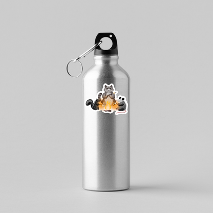 Campfire Trashcat Sticker - Durable Waterproof Vinyl