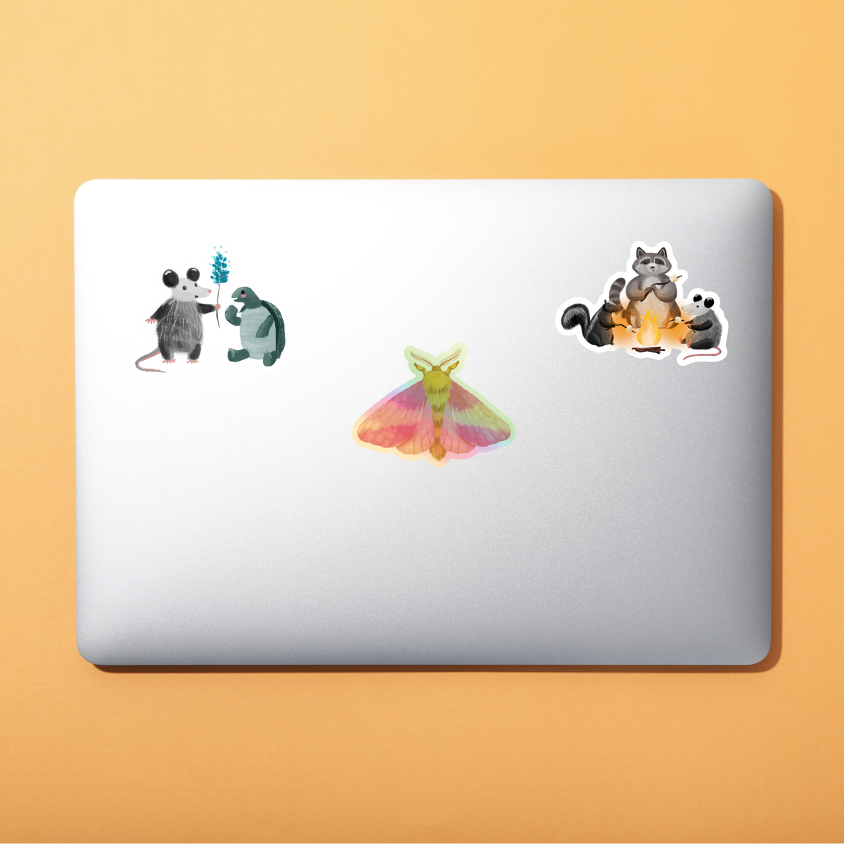 Campfire Trashcat Sticker - Durable Waterproof Vinyl