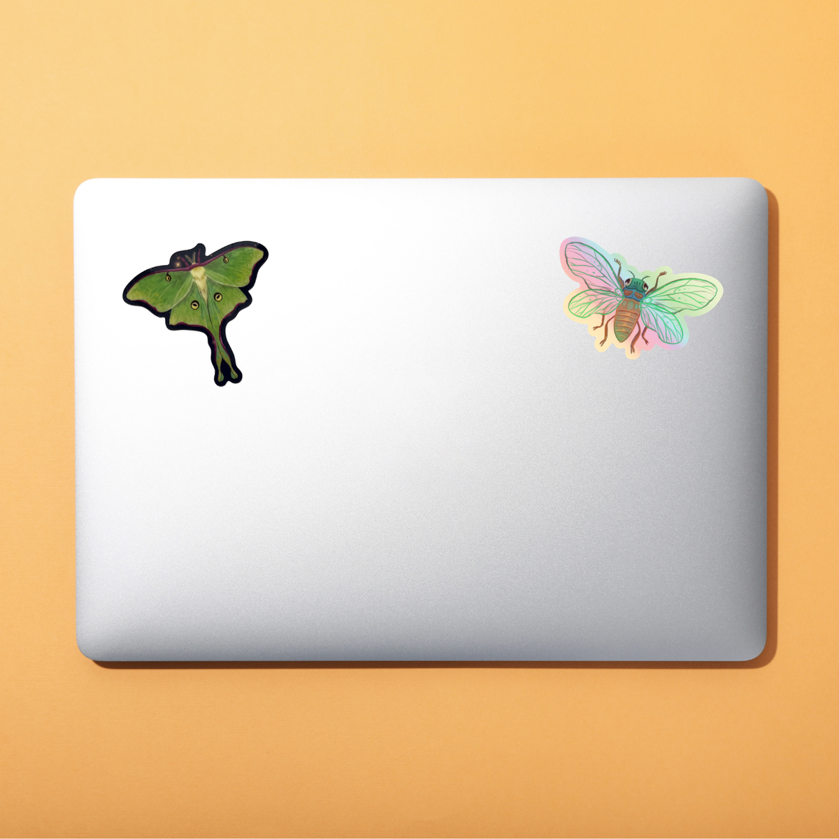 Lovely Luna Moth Sticker - Holographic Waterproof Vinyl