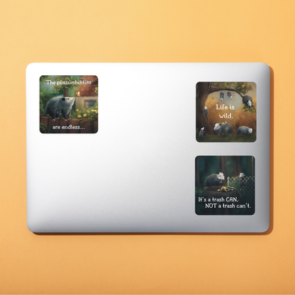 The Possumbilities are Endless Sticker - Durable Waterproof Vinyl