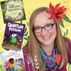Author photo of Gina Gallois and three of her book covers.